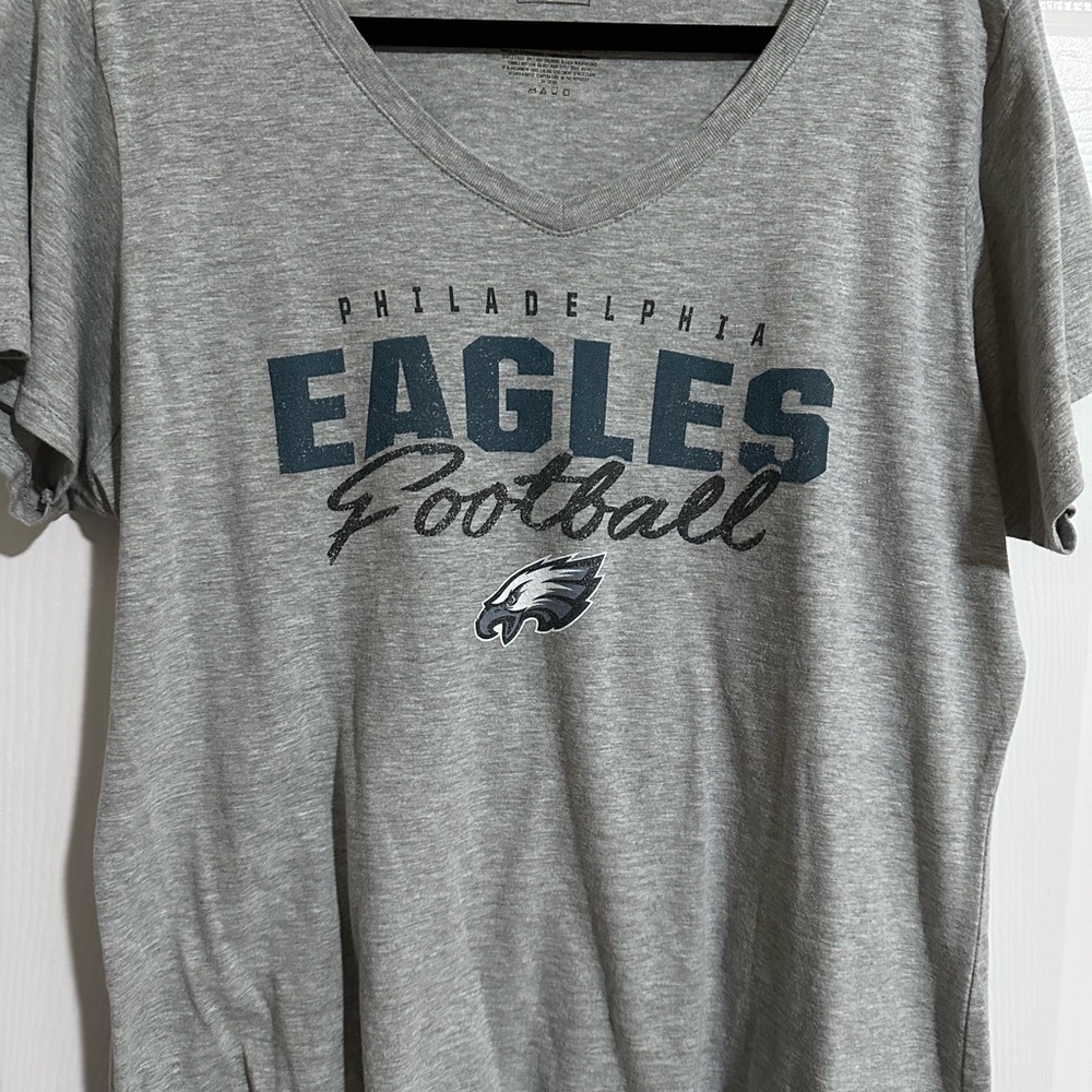 Fanatics Gray Philadelphia Eagles Short Sleeve Tee